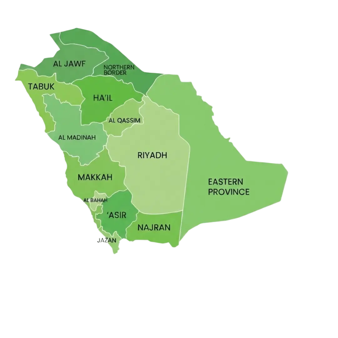 Saudi Arabia Logistics Map